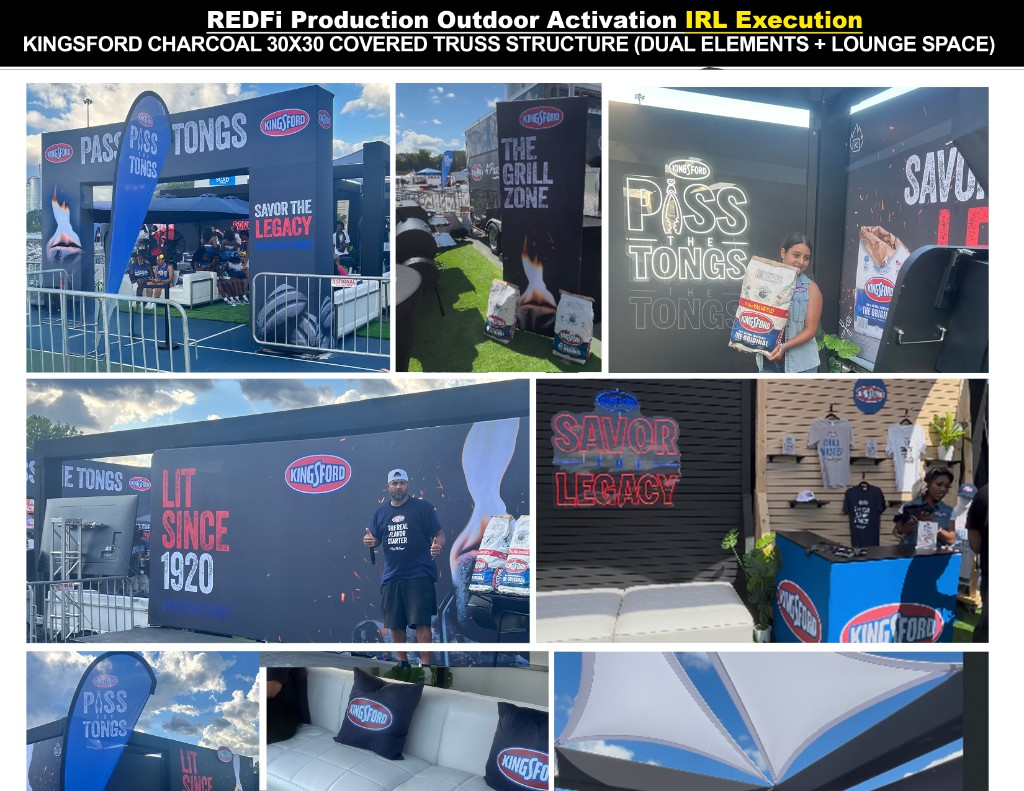 Kingsford charcoal outdoor activation executed live on site